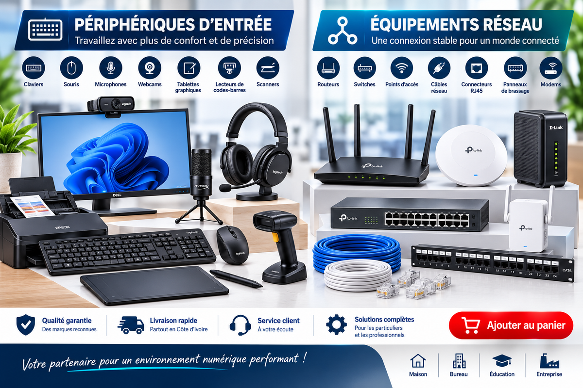 PERIPHERIQUES D'ENTREE & RESEAU
