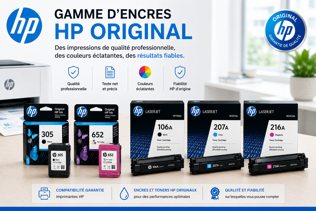 Gamme d'encres HP Original