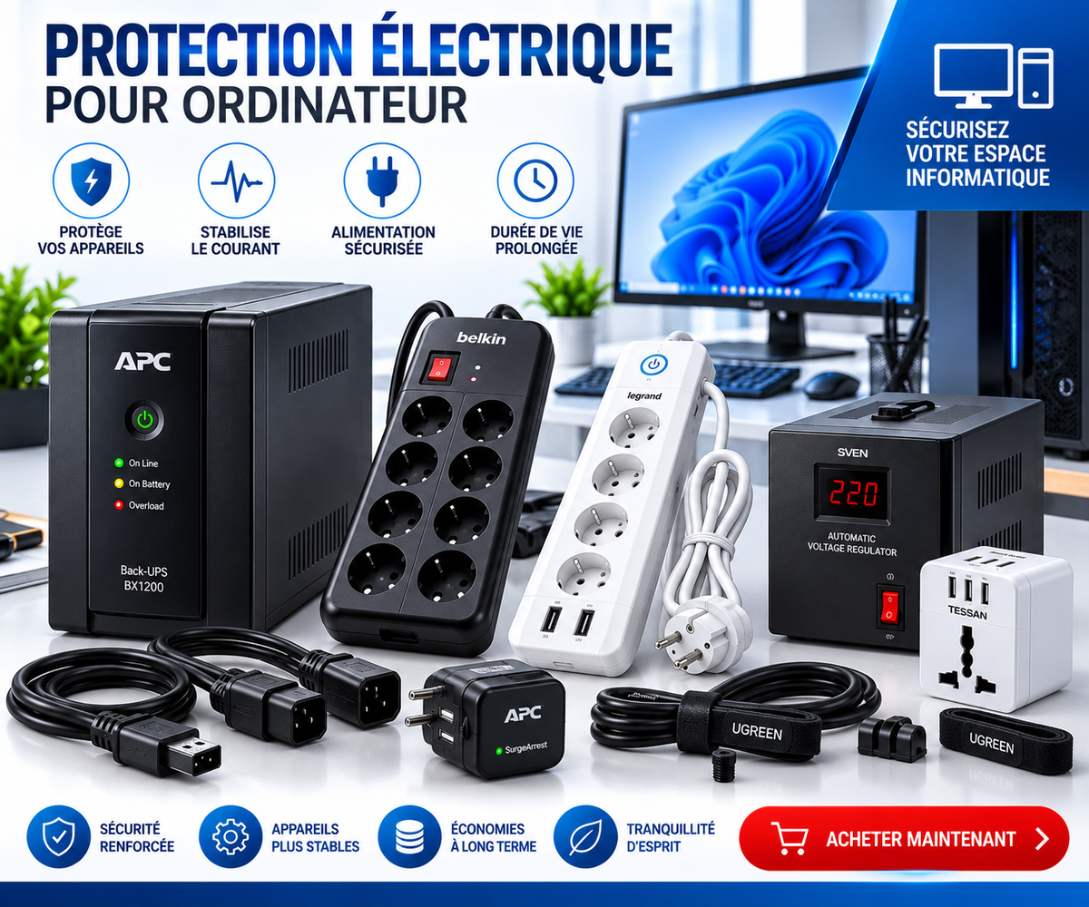 Protection électrique pour ordinateur
