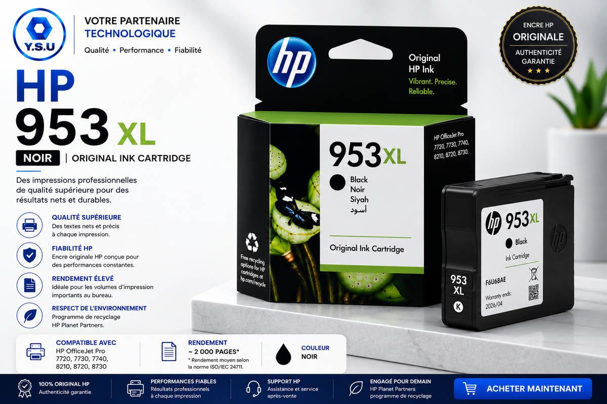 ENCRE POUR IMPRIMANTE DESKJET A JET D'ENCRE HP 953XL