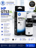 BOUTEILLE D'ENCRE POUR IMPRIMANTE A RESERVOIR HP GT53XL