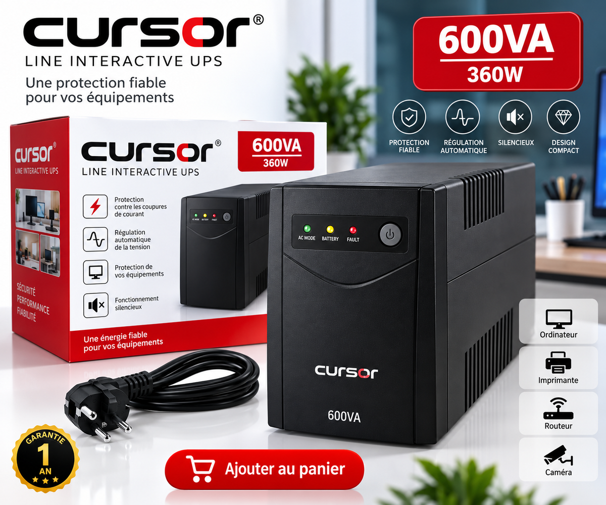 ONDULEUR 600 VA / APC, CURSOR ET ANTHO