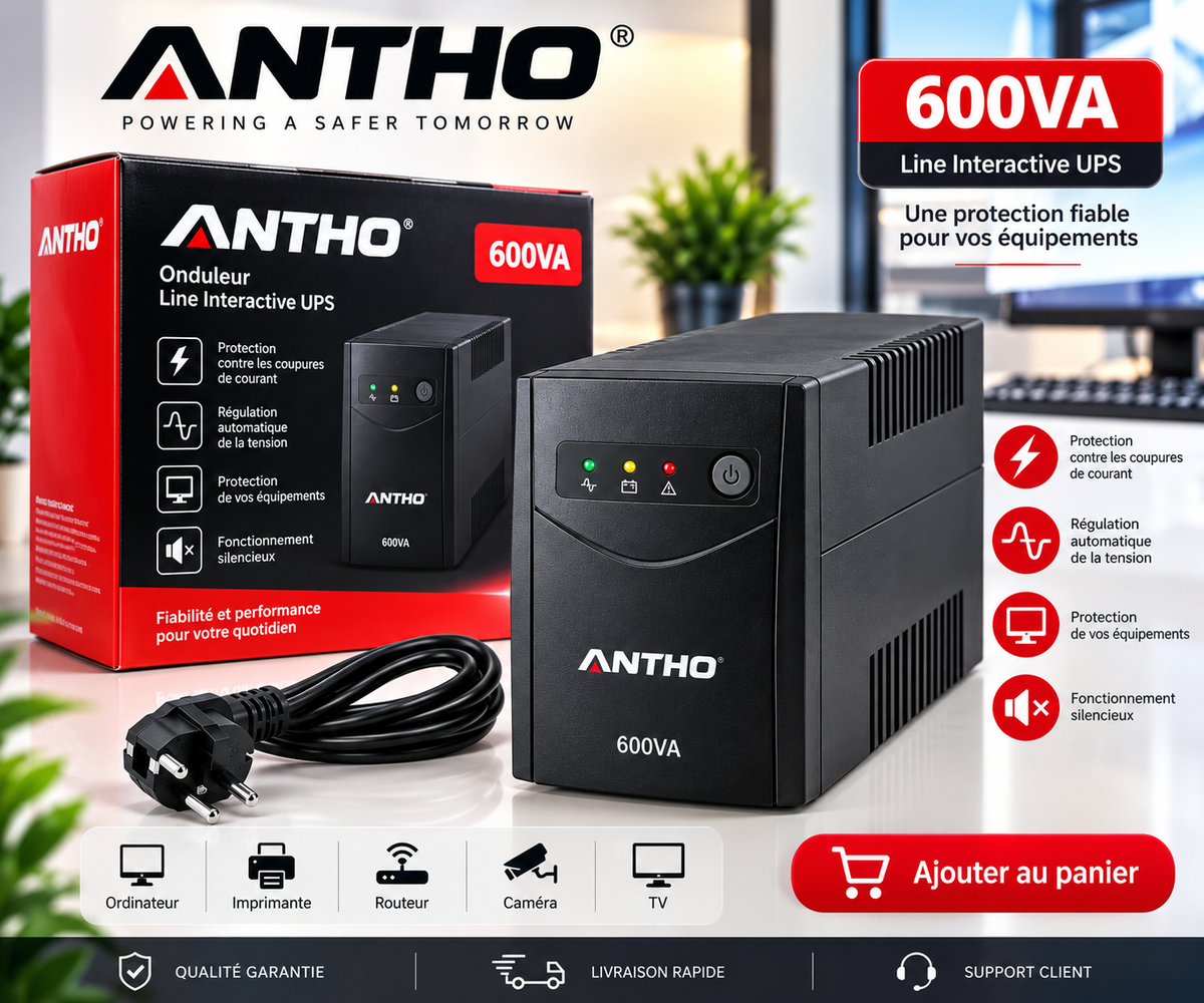 ONDULEUR 600 VA / APC, CURSOR ET ANTHO