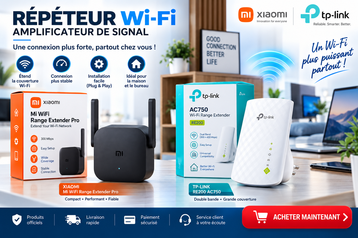 REPETEURS WI FI (AMPLIFICATEURS) / XIAOMI, TP LINK