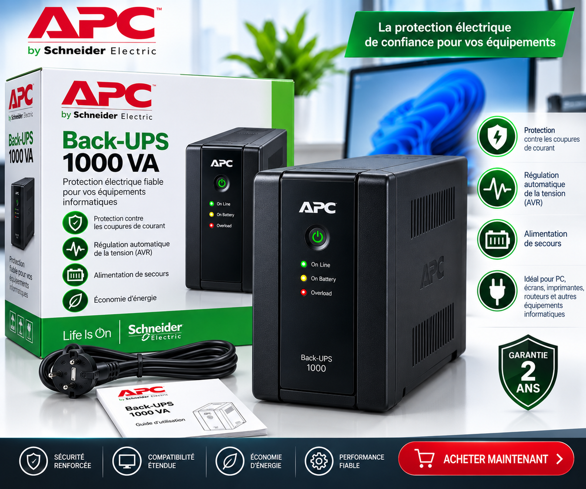 ONDULEUR 1000 VA / APC, CURSOR ET ANTHO